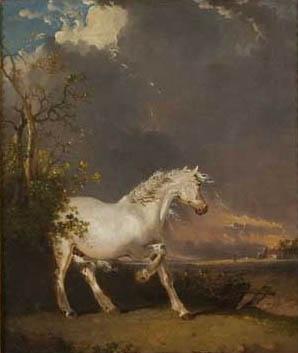 James Ward A horse in a landscape startled by lightning